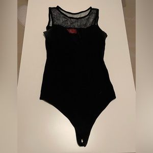 Akira Chicago Red Label Black Bodysuit Size L
